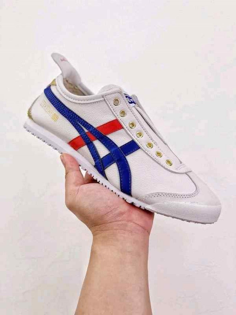 Onitsuka Tiger MEXICO 66 SLIP ON WHITE BLUE GOLD 1035
