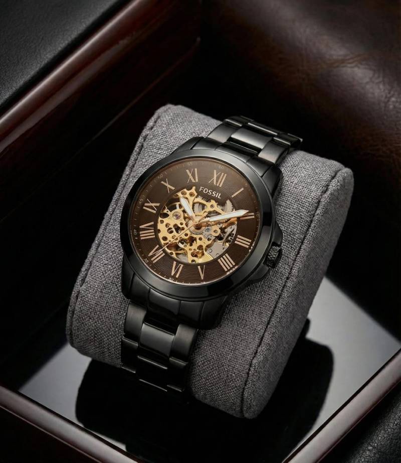 Fossil Grant Automatic Black-Brown