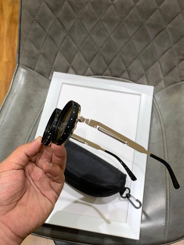 Imported silver changeable sunglass