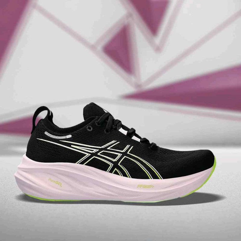 Asics GEL NIMBUS 26 women (BLACK NEON LIME 461