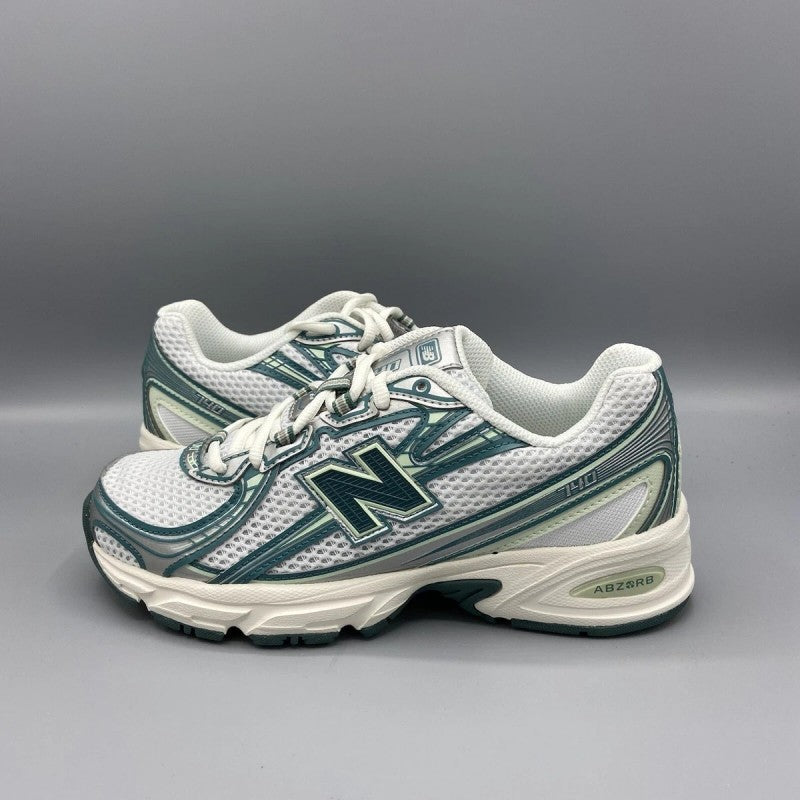 New Balencee 740 Trainers White Marsh Green Casual Shoes