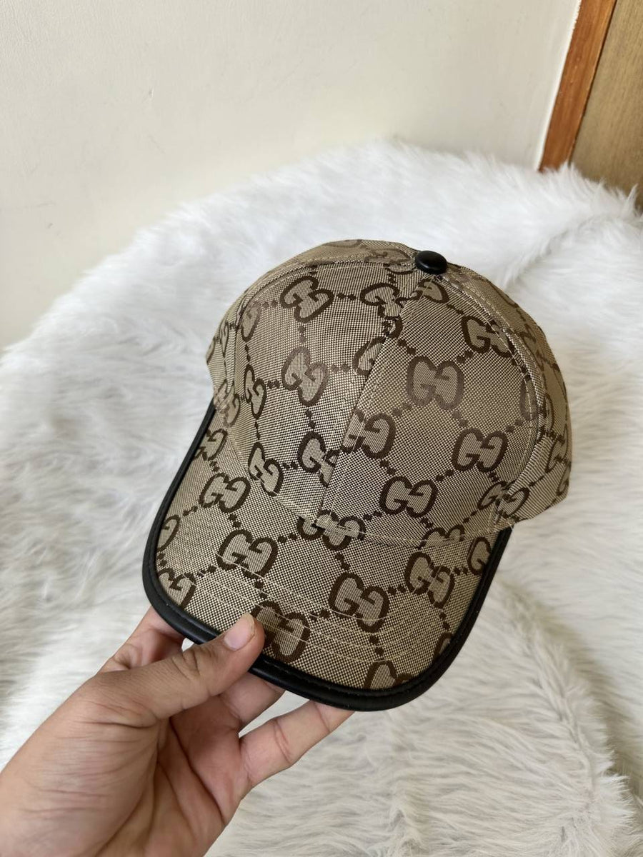 Gucci_GG_Small_Monogram_Dustee_Brown_Premium_Unisex_Cap_With_Safety_Box
