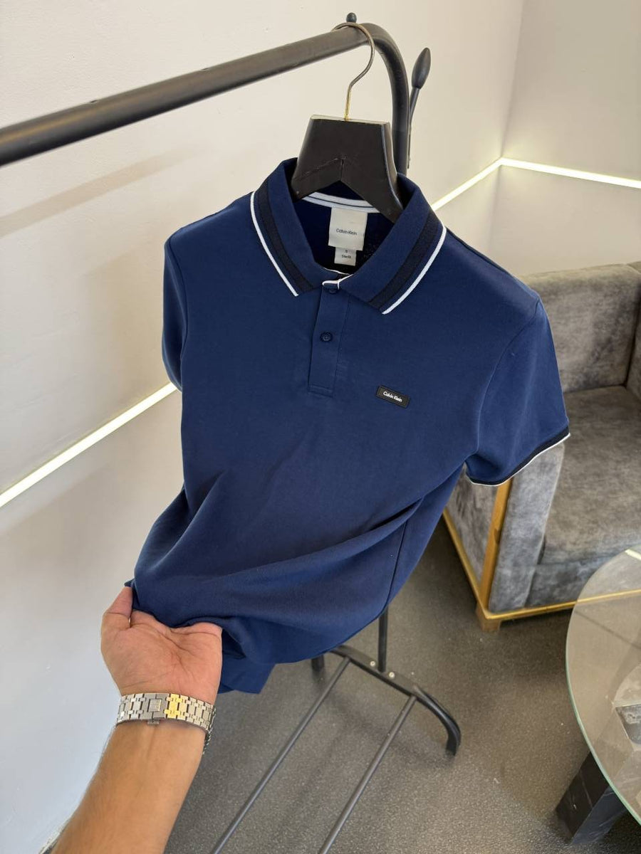 Calvin kline imported polo tshirt petrol blue Sale