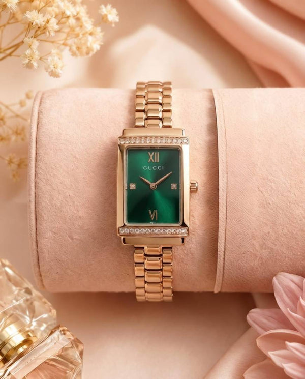 Gucci Frame Rectangular Copper green