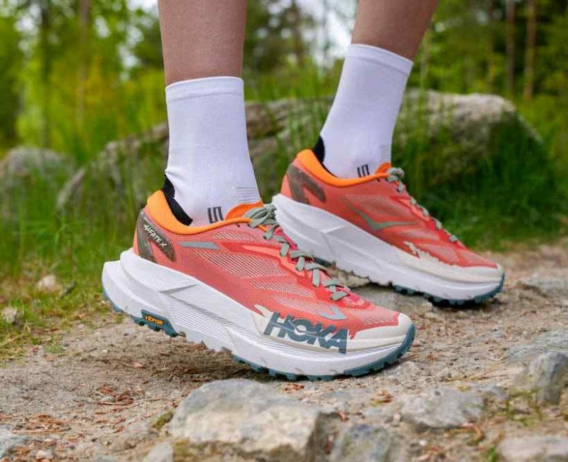Hoka Mafate X Trail Running Feldspar Mountain Fog