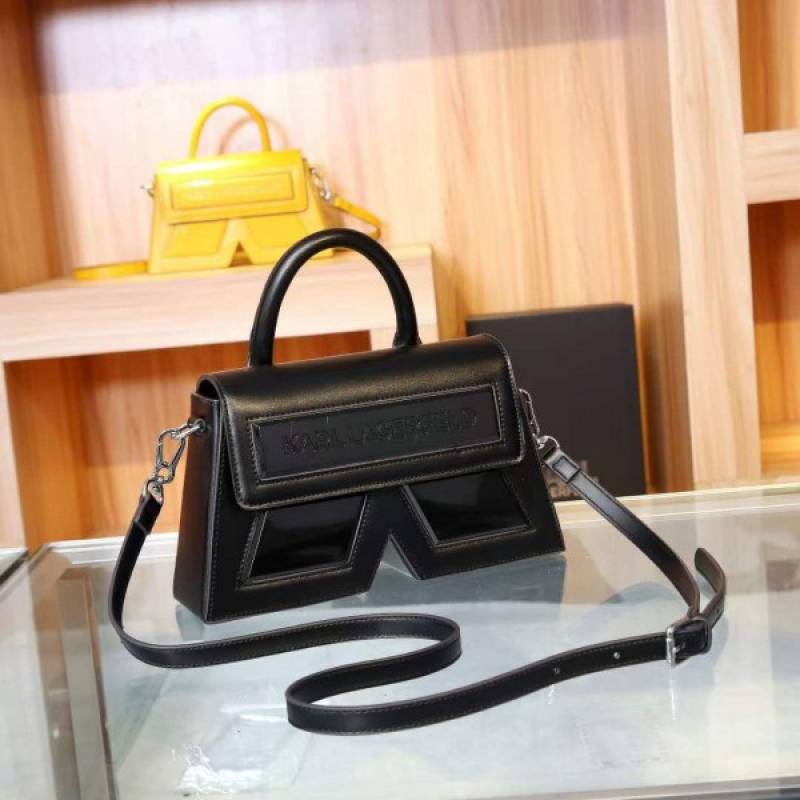 Karl Lagerfeld K IKON Crossbody Shoulder Bag With OG Box & Dust Bag (Black - 921)