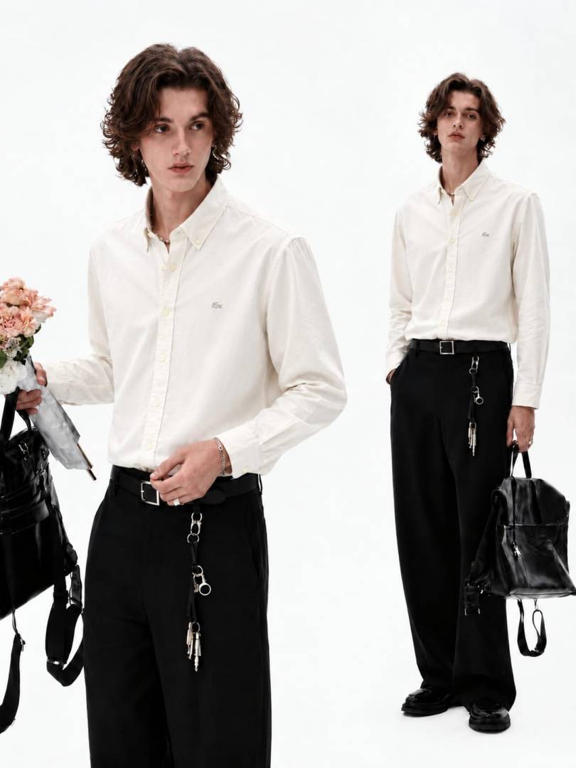 Lacoste IMPORTED STORE ARTICLE SHIRT WHITE