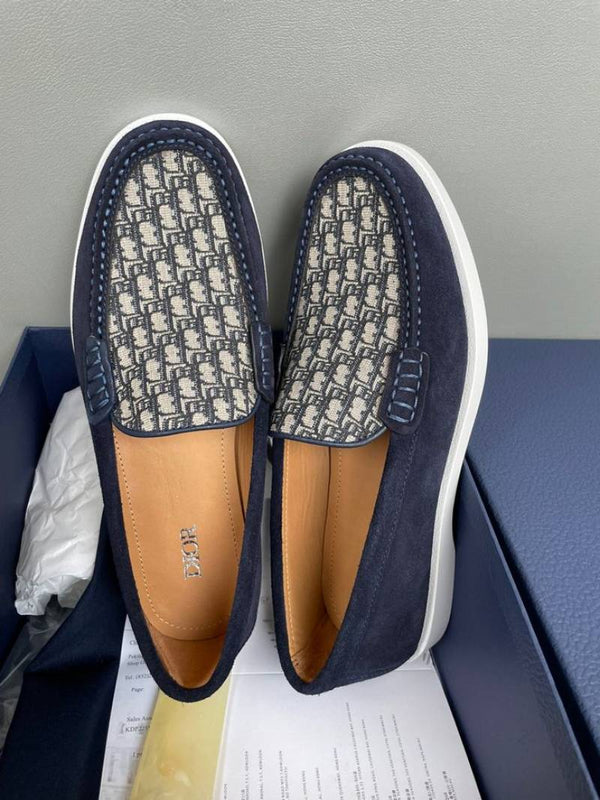 Dioorr Premium Suede Loafer 1350 Navy
