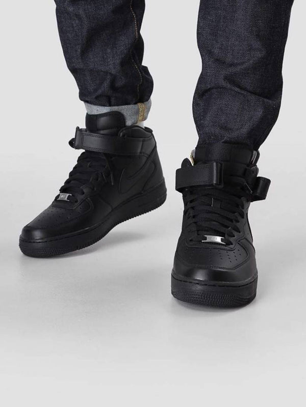 Nike Air Force 1 Mid Leather Black