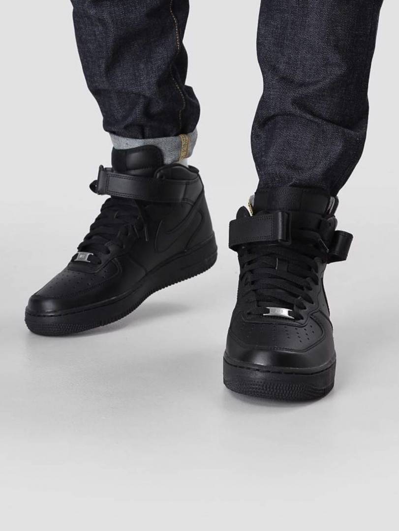 Nike Air Force 1 Mid Leather Black