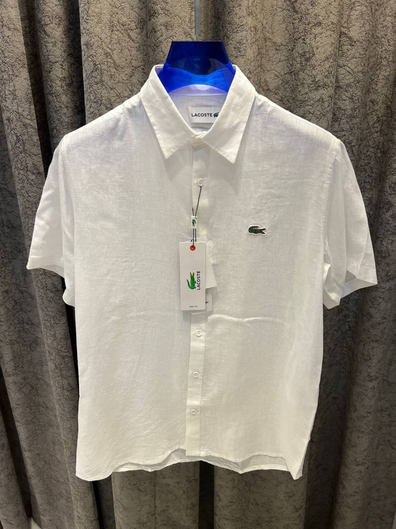 Lacoste IMPORTED STORE ARTICLE linen fabric SHIRT