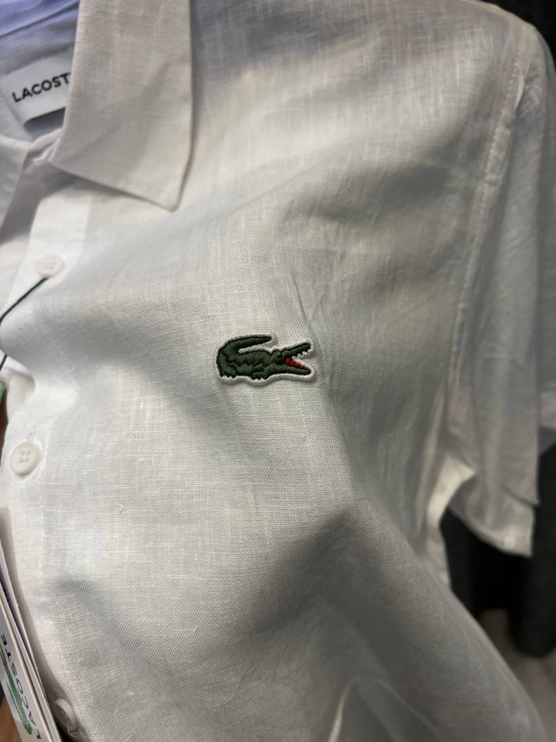 Lacoste IMPORTED STORE ARTICLE linen fabric SHIRT
