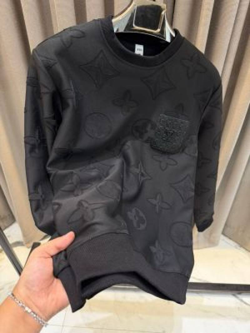 Louis Vuitton imported sweatshirt Black