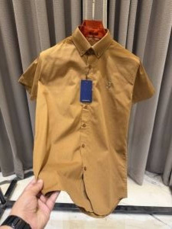 Ralph Lauren Premium Mud Brown Half Shirt
