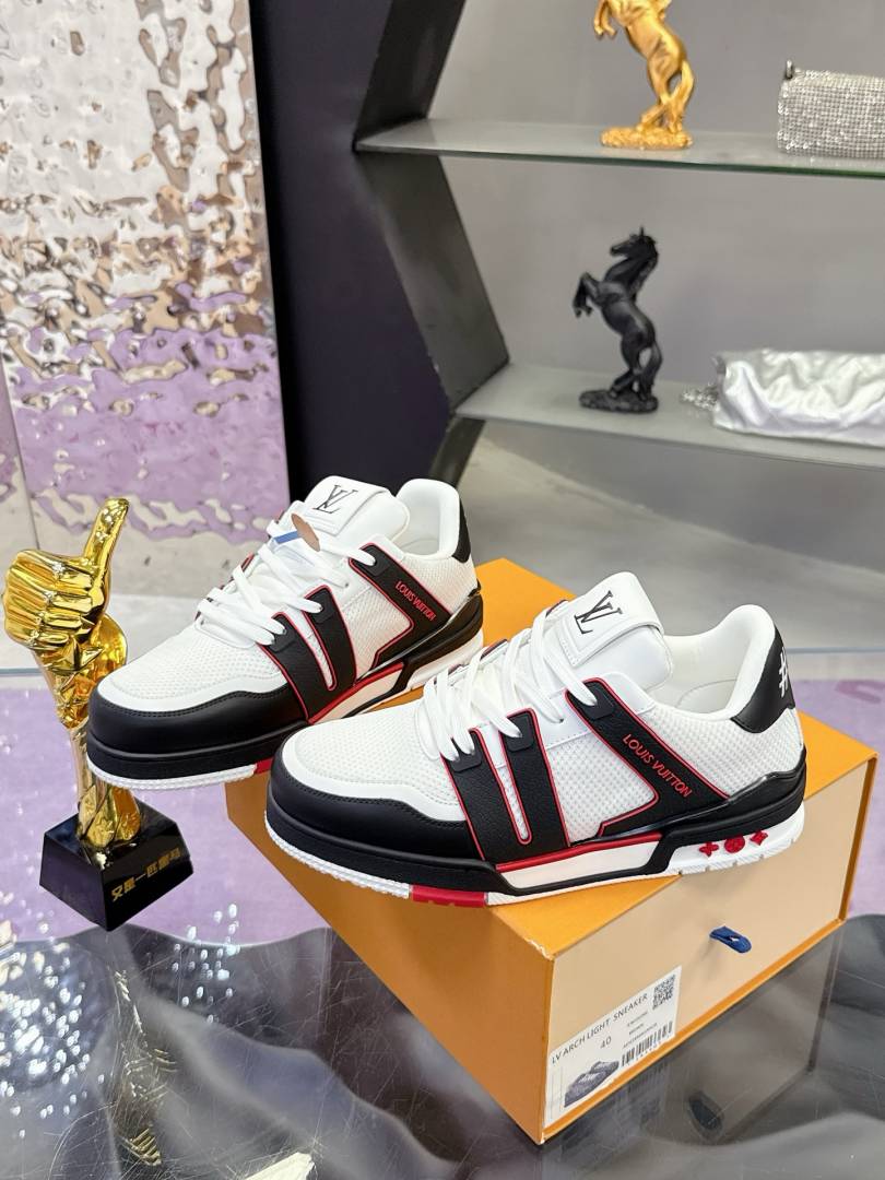 Louis Vuitton ICONIC TRAINER WHITE RED