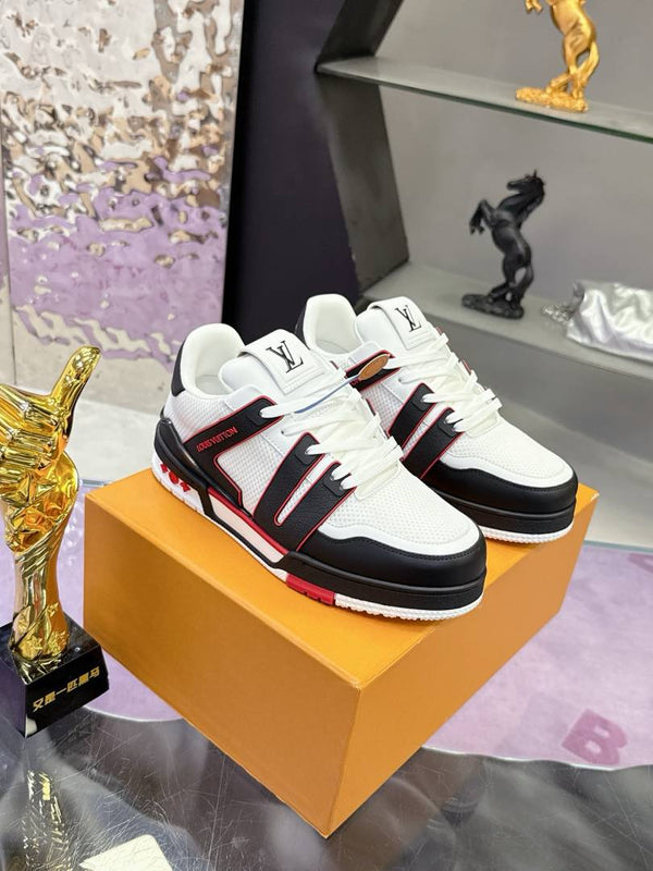 Louis Vuitton ICONIC TRAINER WHITE RED