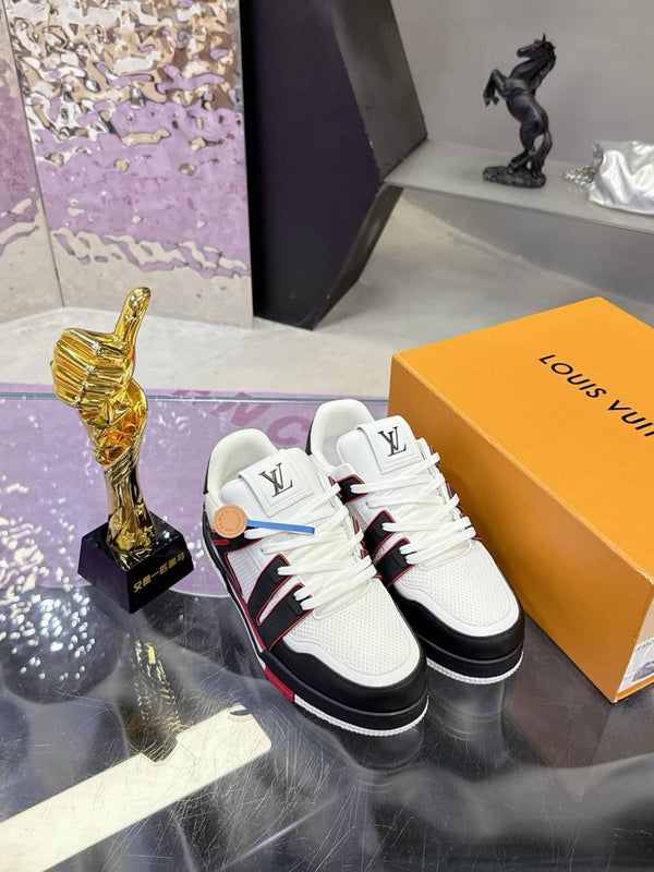 Louis Vuitton ICONIC TRAINER WHITE RED