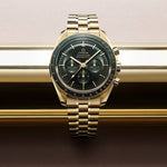 Omega speedmaster Moonwatch Professional Gold Green