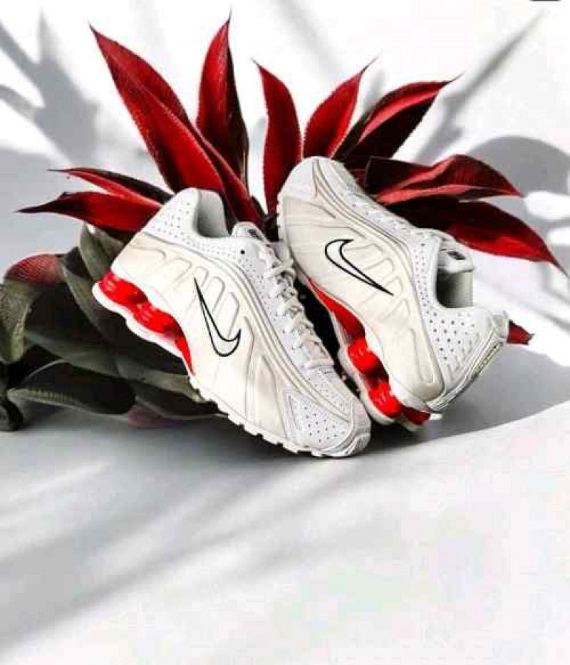 Nike Shox R4 White Red Phantom