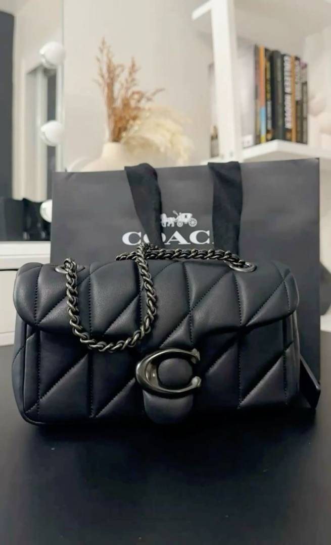 Coach_Tabby_20_Quilted_Black-Black_ShoulderBag_With_OriginalBox_DustCover