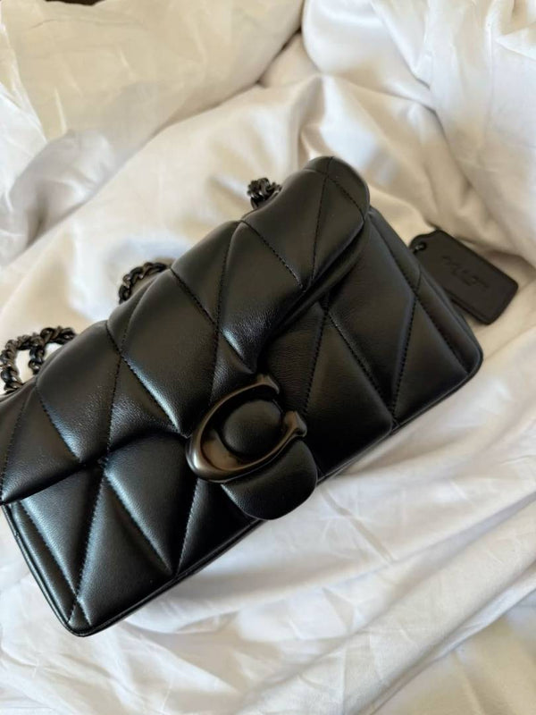 Coach_Tabby_20_Quilted_Black-Black_ShoulderBag_With_OriginalBox_DustCover