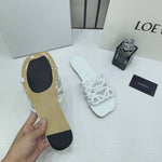 Loewe Petal Anagram White Slides For Women With Original Box And Dust Cover White 2506