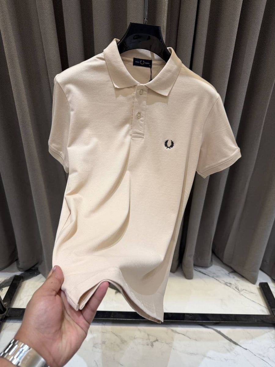 Fred Perry Premium Cream Polo Tshirt