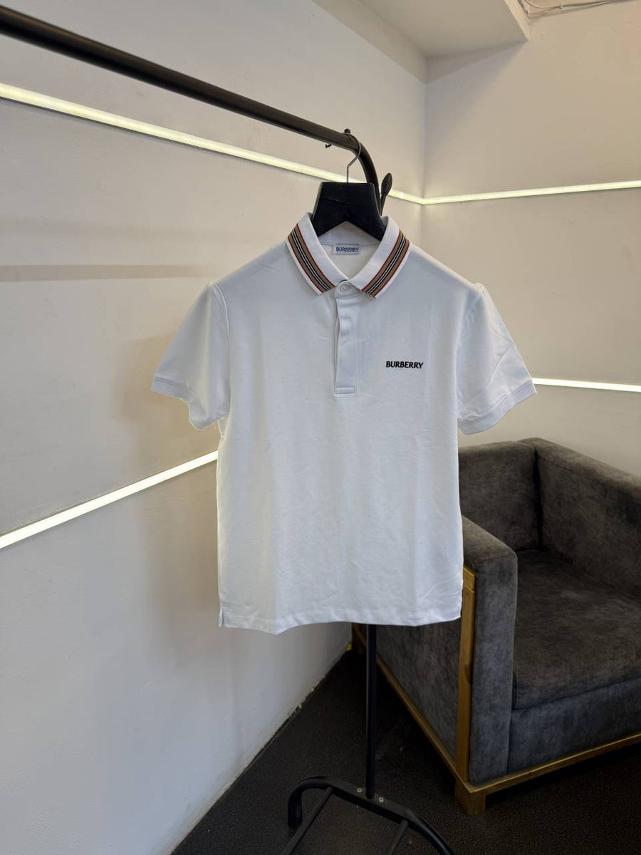Burberry imported polo tshirt white
