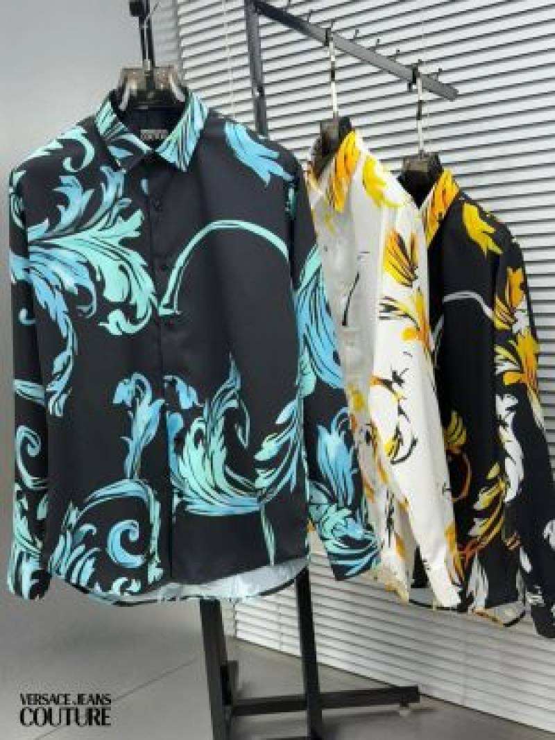 Versace culture imported Blue Black primium shirt