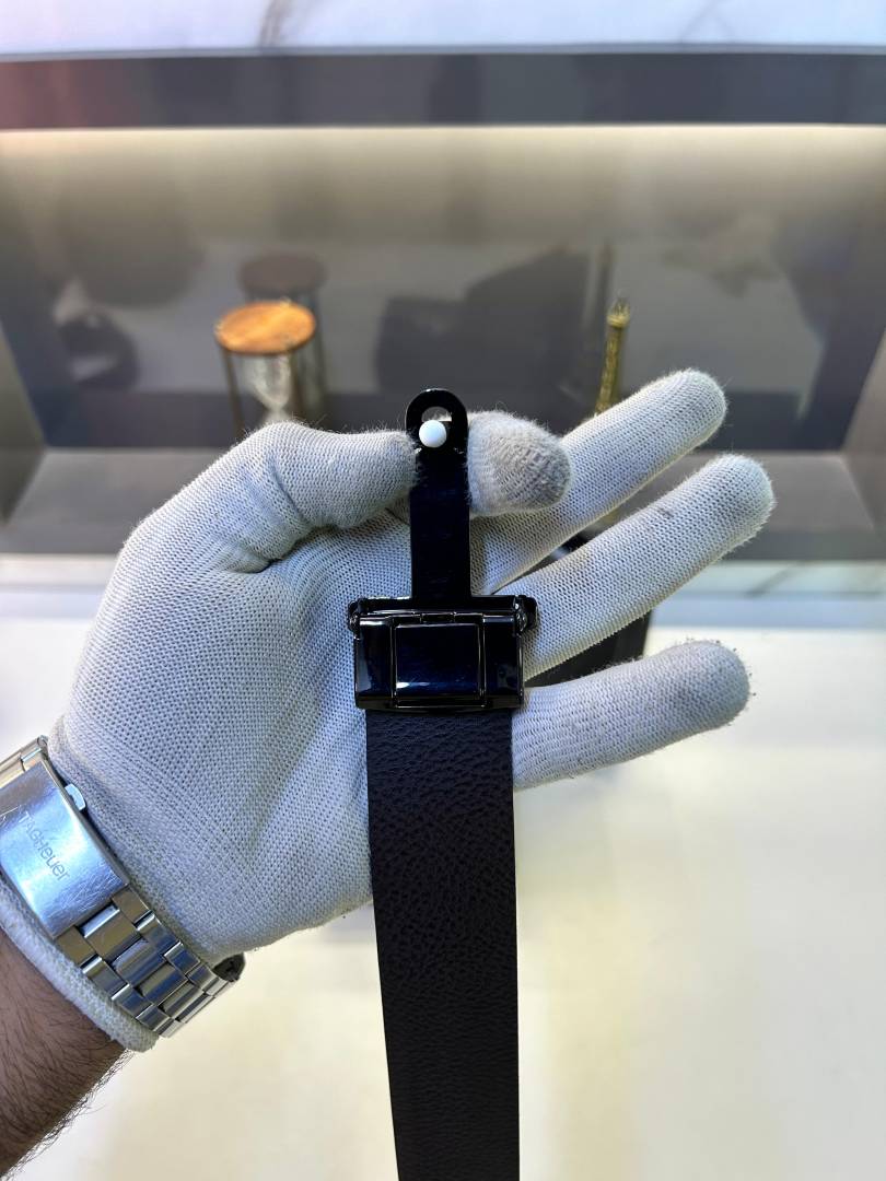 Ck_Calvi_ Glossy Black Belt Fa 619