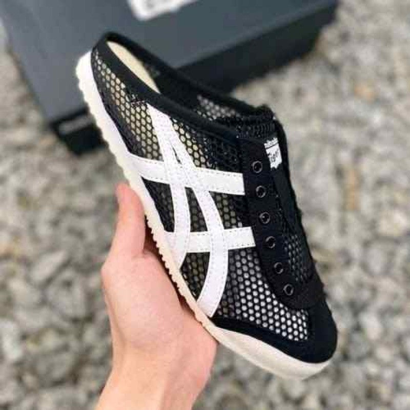 Mexico 66 Sabot Half Cut Black White 2678
