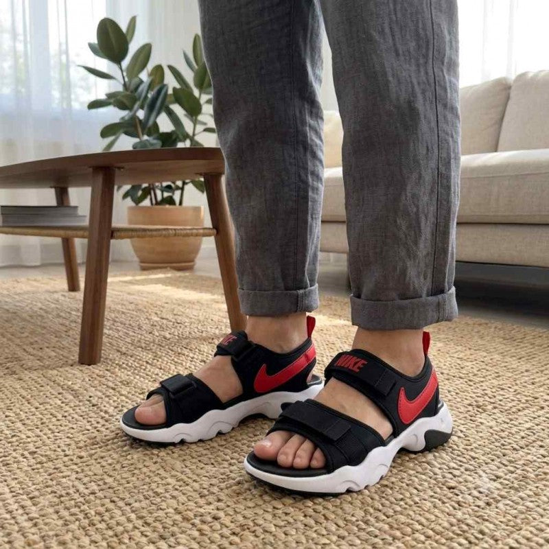 Nike Canyon Adjust Black Red White Premium Sports Sandal