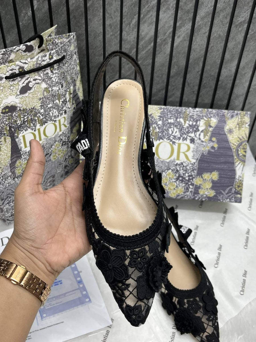 Dior_JAdiyor_Slingback_Transparent_Mesh_Black_Diyor_Embroidery_Flat_With_OG_Box_Dust_Bag_&_Carry_Bag