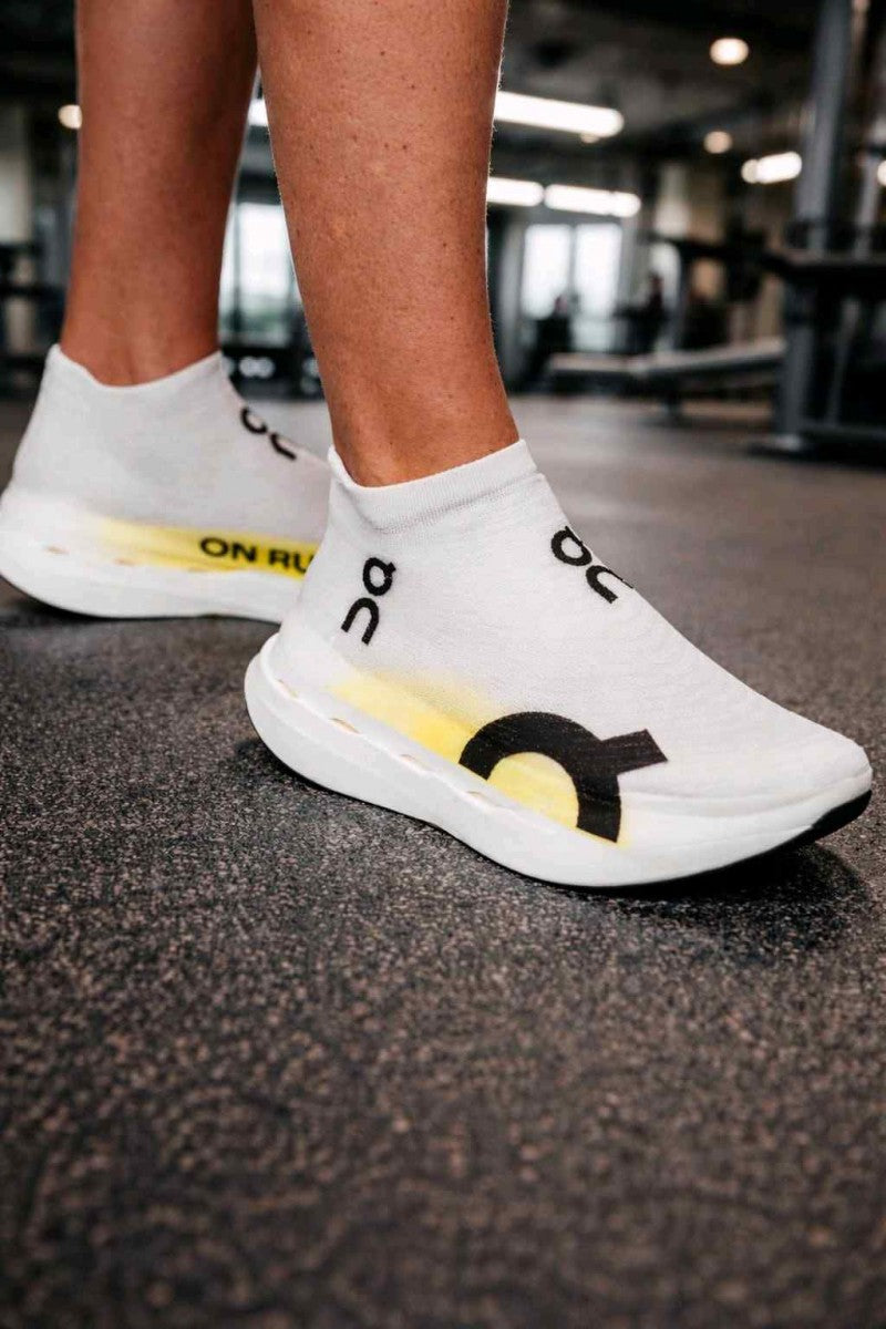 On Cloudboom Strike LS White Yellow 5067