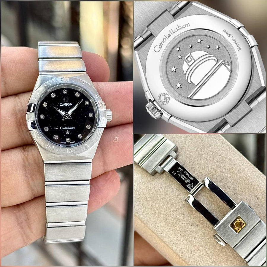 Omega Constellation silver Black