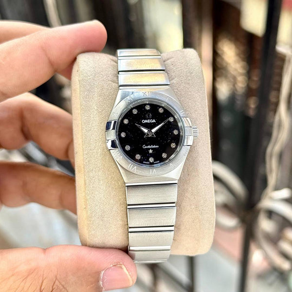 Omega Constellation silver Black