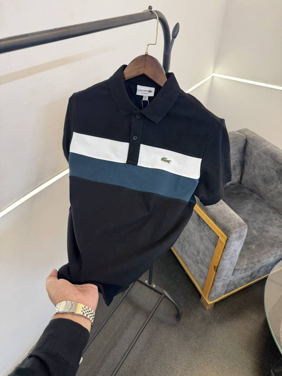 Lacoste imported polo tshirt black