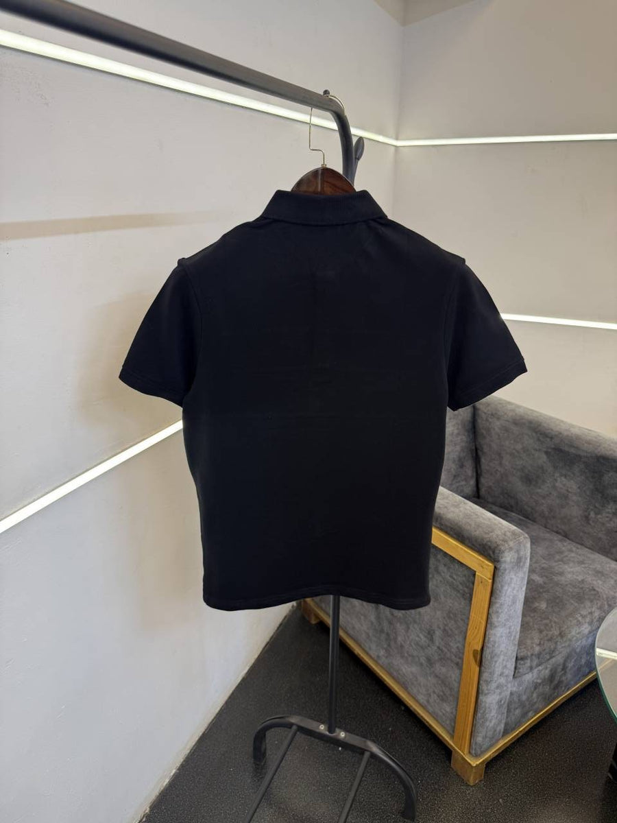 Lacoste imported polo tshirt black