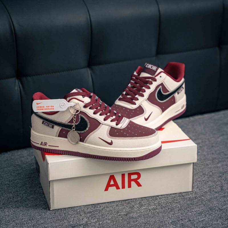 Nike AIRFORCE 1 LOW X DIYOR MAROON BEIGE