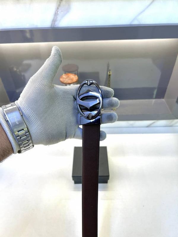 Cartier Black Glossy Belt Fa 420