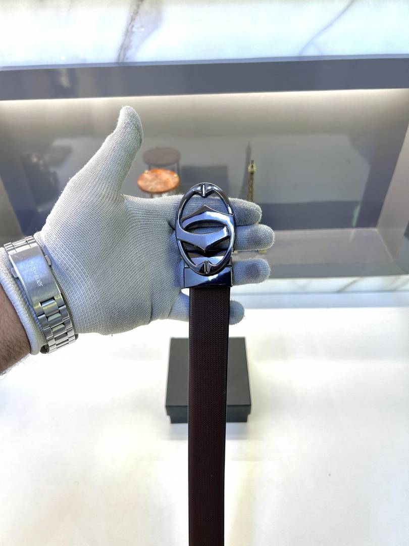Cartier Black Glossy Belt Fa 420