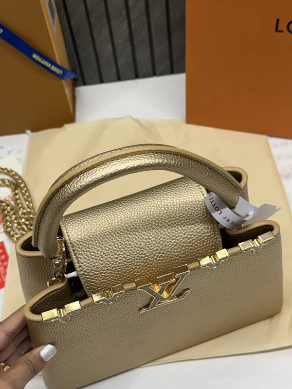 Louis Vuitton CB Gold Capucines Highend With OriginalBox & CarryBag