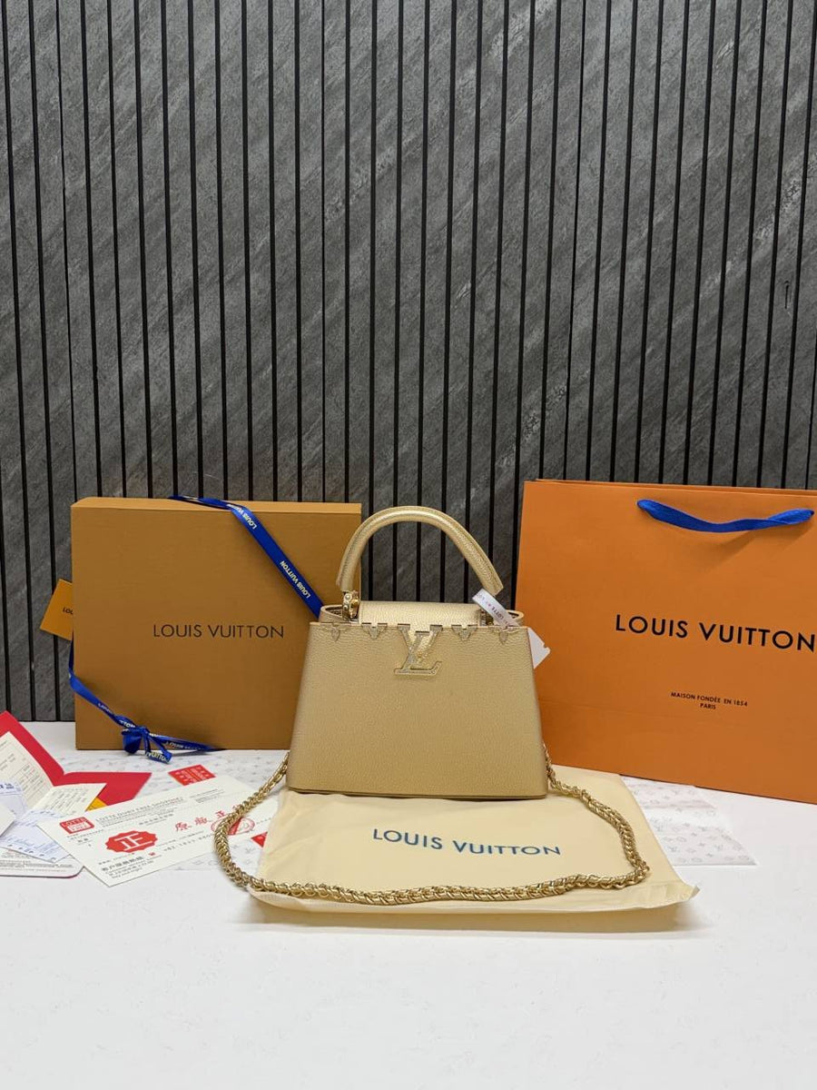 Louis Vuitton CB Gold Capucines Highend With OriginalBox & CarryBag
