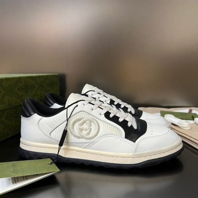 Gucci MAC 80 LEATHER SNEAKER WHITE Black sale