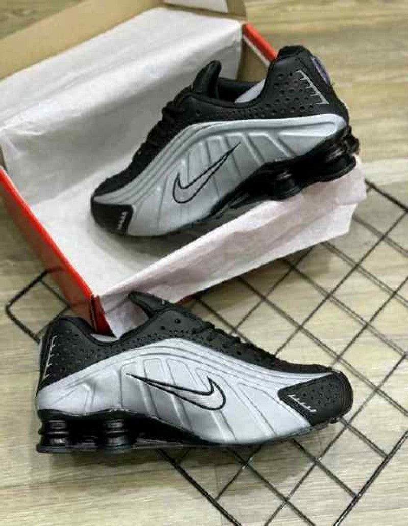 Nike shox R4 preto prata 2280