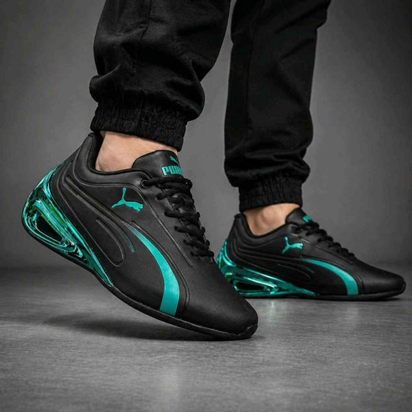 Puma Super GT Black Green 6067