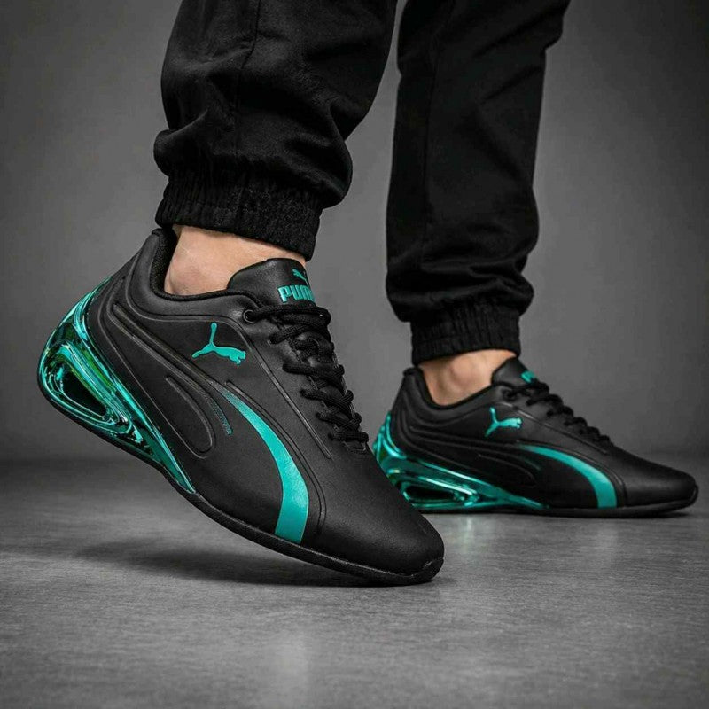Puma Super GT Black Green 6067