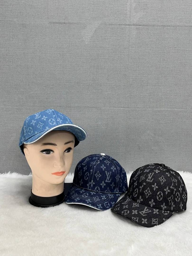 Louis Vuitton_Monogram_Denim_Navy_Blue_Premium_Unisex_Cap_With_Safety_Box