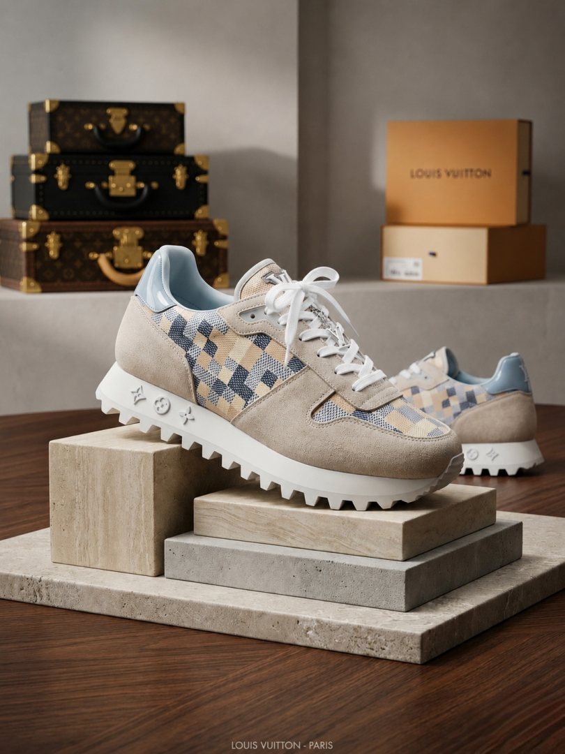 LOUUIS VUITTON RUNWAY SNEAKER EMBROSSED MULTI