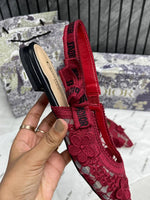 Dior_jadiyor_slingback_Flats_flower_Mesh_For_Women_With_Original_Box_And_Carry_Bag